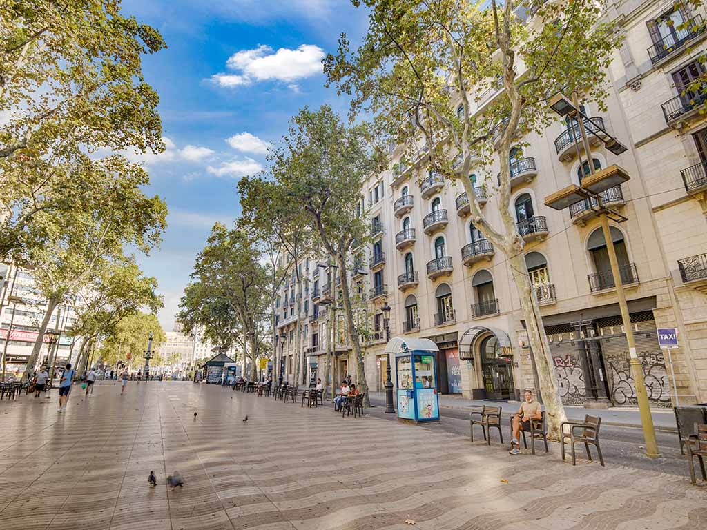 la rambla ciutat vella barcelona